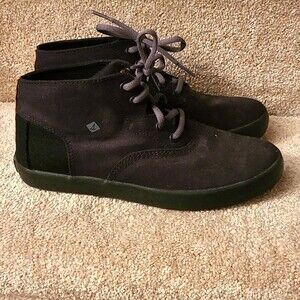 Sperry Women's Black Top Sider Ankle Boots Size 4 Excellent Condition!
